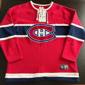 Mens Fanatics Montreal Canadiens Red NHL Sweatshirt Size XL